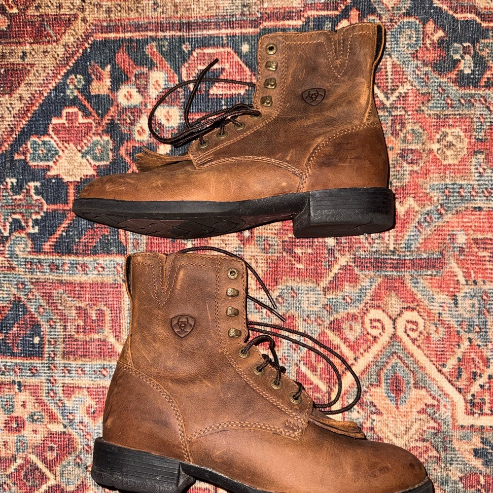 Ariat Women's Brown Lace-Up Boots